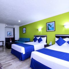 Отель Aquamarina Beach Resort Мексика, Канкун - отзывы, цены и фото номеров - забронировать отель Aquamarina Beach Resort онлайн комната для гостей фото 5