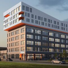 Отель SoBe Downtown Columbus Apartments США, Колумбус - отзывы, цены и фото номеров - забронировать отель SoBe Downtown Columbus Apartments онлайн вид на фасад фото 5