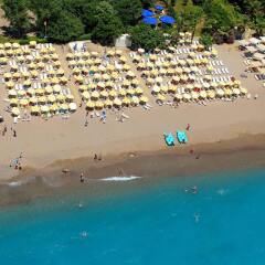 Gardenia Beach Hotel Турция, Окурджалар - 1 отзыв об отеле, цены и фото номеров - забронировать отель Gardenia Beach Hotel - All Inclusive онлайн пляж фото 2