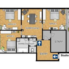 Апартаменты New Town - Apple Apartments с домашними животными