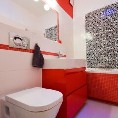 Отель ShortStayPoland Bialobrzeska (B35) ванная фото 2