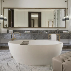 Гостиница The St. Regis Astana Казахстан, Нур-Султан - 1 отзыв об отеле, цены и фото номеров - забронировать гостиницу The St. Regis Astana онлайн ванная фото 2