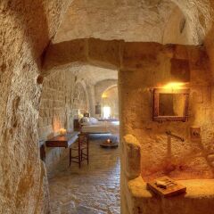 Отель Sextantio Le Grotte Della Civita Матера интерьер отеля фото 2