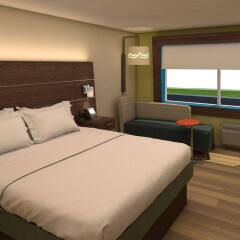 Отель Holiday Inn Express & Suites Jersey City North - Hoboken, an IHG Hotel США, Джерси - отзывы, цены и фото номеров - забронировать отель Holiday Inn Express & Suites Jersey City North - Hoboken, an IHG Hotel онлайн комната для гостей