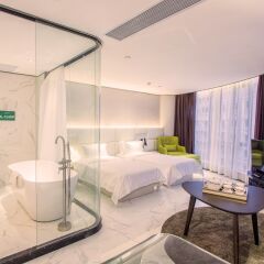 Апартаменты Fu Qian Ming Tai Service Apartment комната для гостей фото 5