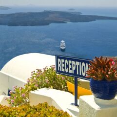 Отель Chic Hotel Santorini Греция, Остров Санторини - отзывы, цены и фото номеров - забронировать отель Chic Hotel Santorini онлайн приотельная территория