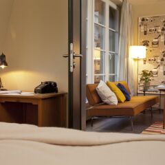 Отель Henri Hotel Hamburg Downtown Германия, Гамбург - 1 отзыв об отеле, цены и фото номеров - забронировать отель Henri Hotel Hamburg Downtown онлайн комната для гостей фото 3