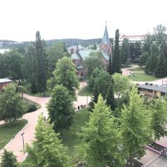 Апартаменты Sauna Apartment In The Heart Of The City Ювяскюля балкон