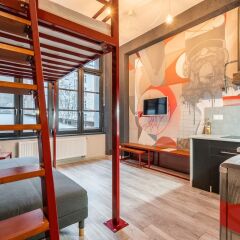 Отель RentPlanet - Apartamenty Graffiti Польша, Вроцлав - отзывы, цены и фото номеров - забронировать отель RentPlanet - Apartamenty Graffiti онлайн комната для гостей