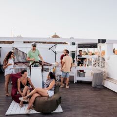 Отель Deck Lodge Португалия, Пениче - отзывы, цены и фото номеров - забронировать отель Deck Lodge онлайн приотельная территория фото 2