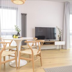 Отель Novis Apartments Panorama View Польша, Варшава - отзывы, цены и фото номеров - забронировать отель Novis Apartments Panorama View онлайн комната для гостей фото 2