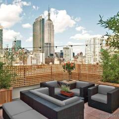 Отель Hilton New York Fashion District США, Нью-Йорк - отзывы, цены и фото номеров - забронировать отель Hilton New York Fashion District онлайн балкон