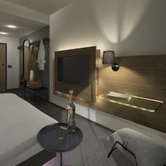 Отель Moxy Warsaw Praga Польша, Варшава - отзывы, цены и фото номеров - забронировать отель Moxy Warsaw Praga онлайн комната для гостей