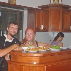 Отель Tra Que Riverside Homestay гостиничный бар