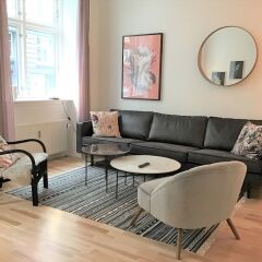 Апартаменты Amazing 3-bedroom Apartment in the Trendy Area of Copenhagen Vesterbro Фредериксберг комната для гостей фото 3