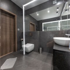 Отель Aparthotel New Lux Вроцлав ванная