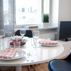 Апартаменты Forenom Serviced Apartments Helsinki Albertinkatu питание
