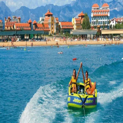 Seher Sun Palace Resort & Spa Турция, Чолакли - отзывы, цены и фото номеров - забронировать отель Seher Sun Palace Resort & Spa - All Inclusive онлайн пляж фото 2