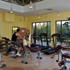 Отель Sol Nessebar Palace Hotel - Все включено Болгария, Несебр - 9 отзывов об отеле, цены и фото номеров - забронировать отель Sol Nessebar Palace Hotel - Все включено онлайн фитнесс-зал фото 3