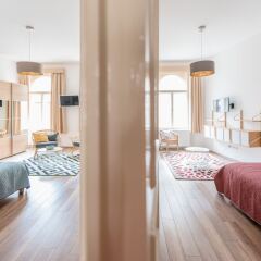 Отель Oasis Apartments Corvin I Венгрия, Будапешт - отзывы, цены и фото номеров - забронировать отель Oasis Apartments Corvin I онлайн комната для гостей фото 4