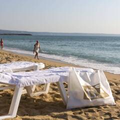 Отель Kaliakra Palace - All Inclusive Болгария, Золотые пески - отзывы, цены и фото номеров - забронировать отель Kaliakra Palace - All Inclusive онлайн пляж фото 2