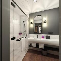 Отель Moxy Warsaw Praga Польша, Варшава - отзывы, цены и фото номеров - забронировать отель Moxy Warsaw Praga онлайн ванная