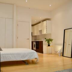 Отель Modern Studio Apartment in Northern Quarter Великобритания, Манчестер - отзывы, цены и фото номеров - забронировать отель Modern Studio Apartment in Northern Quarter онлайн комната для гостей фото 3