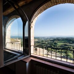 Отель B&B Palazzo Tortoli Италия, Сан-Джиминьяно - отзывы, цены и фото номеров - забронировать отель B&B Palazzo Tortoli онлайн балкон