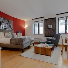 Отель Sweet Inn Apartments Sablons Бельгия, Брюссель - отзывы, цены и фото номеров - забронировать отель Sweet Inn Apartments Sablons онлайн комната для гостей фото 4