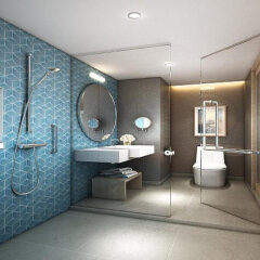 Oakwood Hotel Journeyhub Phuket Патонг ванная фото 2