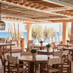 Отель Mediterranean Beach Palace Hotel Греция, Остров Санторини - отзывы, цены и фото номеров - забронировать отель Mediterranean Beach Palace Hotel онлайн питание фото 3