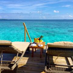 Отель Kudafushi Resort and Spa 5* Вилла с различными типами кроватей фото 2