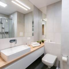 Отель Q17 Apartments Польша, Вроцлав - отзывы, цены и фото номеров - забронировать отель Q17 Apartments онлайн ванная фото 2