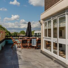 Отель The Porchester Terrace - Modern & Bright 5bdr Penthouse With Terrace Лондон балкон