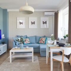 Апартаменты Praga-Poludnie Blue Apartment Варшава комната для гостей фото 5