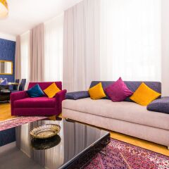 Апартаменты Abieshomes Serviced Apartments - Downtown комната для гостей фото 3