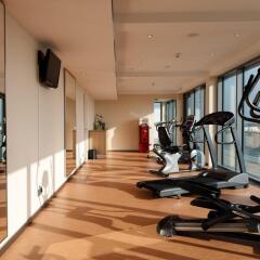 Отель Holiday Inn Berlin Airport - Conference Centre Шёнефельд фитнесс-зал