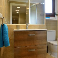 Отель Apartamento Bajo en Isla de la Toja ванная