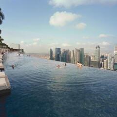 Отель Marina Bay Sands бассейн фото 3