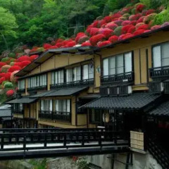 Отель Kurokawa Onsen Yama No Yado Shinmeikan Минамиогуни балкон