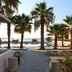 Отель Kamari Beach Остров Санторини пляж