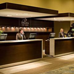 Отель Delta Hotels by Marriott Calgary Downtown Канада, Калгари - отзывы, цены и фото номеров - забронировать отель Delta Hotels by Marriott Calgary Downtown онлайн интерьер отеля