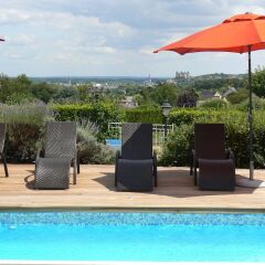 Отель Les Terrasses De Saumur Сомюр бассейн фото 2