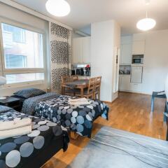 Апартаменты Helppo Hotelli Apartments Jyväskylä Ювяскюля комната для гостей фото 4