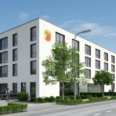 Отель Super 8 Munich City North Мюнхен вид на фасад