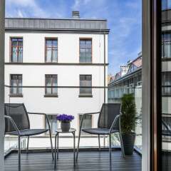 Отель UNIC Apartments Dominikanska Польша, Познань - отзывы, цены и фото номеров - забронировать отель UNIC Apartments Dominikanska онлайн балкон