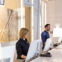 Отель Scandic Berlin Potsdamer Platz интерьер отеля