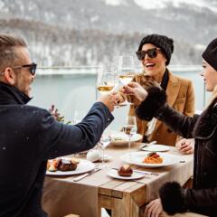 Отель Carlton Hotel St Moritz Швейцария, Ингейдин - отзывы, цены и фото номеров - забронировать отель Carlton Hotel St Moritz онлайн питание