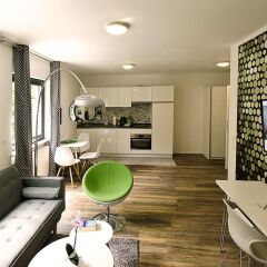 Отель Eco Smart Apartments Nürnberg Süd Германия, Нюрнберг - отзывы, цены и фото номеров - забронировать отель Eco Smart Apartments Nürnberg Süd онлайн комната для гостей фото 4