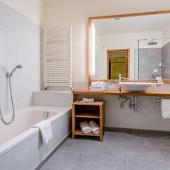 Hotel Restaurant Edelweiss Парчинес ванная фото 2